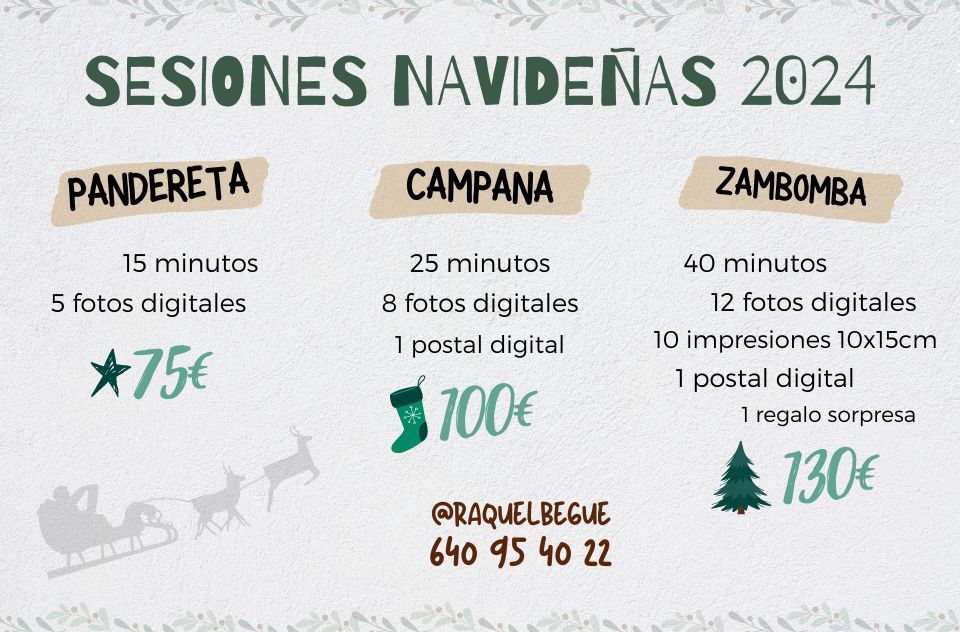 Pack Sesión Fotos Navidad